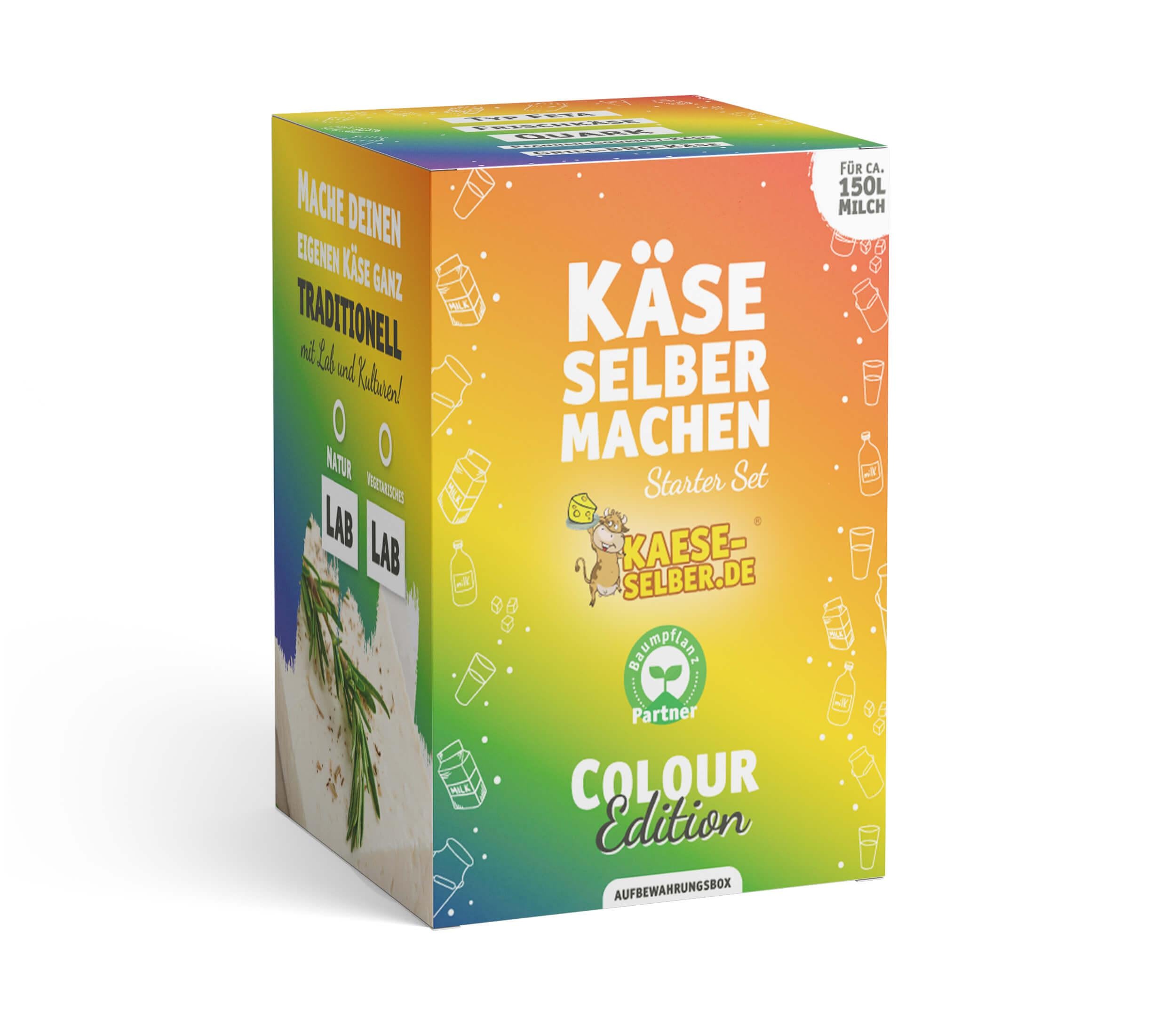 Käse selber machen Starter Set -Colour Edition- BUNT